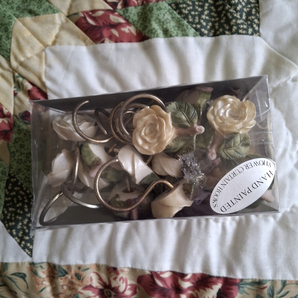 Hand painted shower hooks - Picture 2 of 5